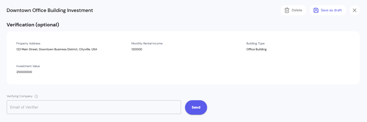 Asstes Verification Interface