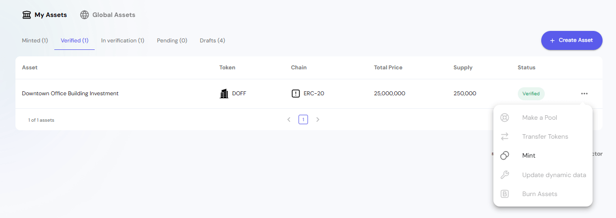 Assets Verification Dashboard
