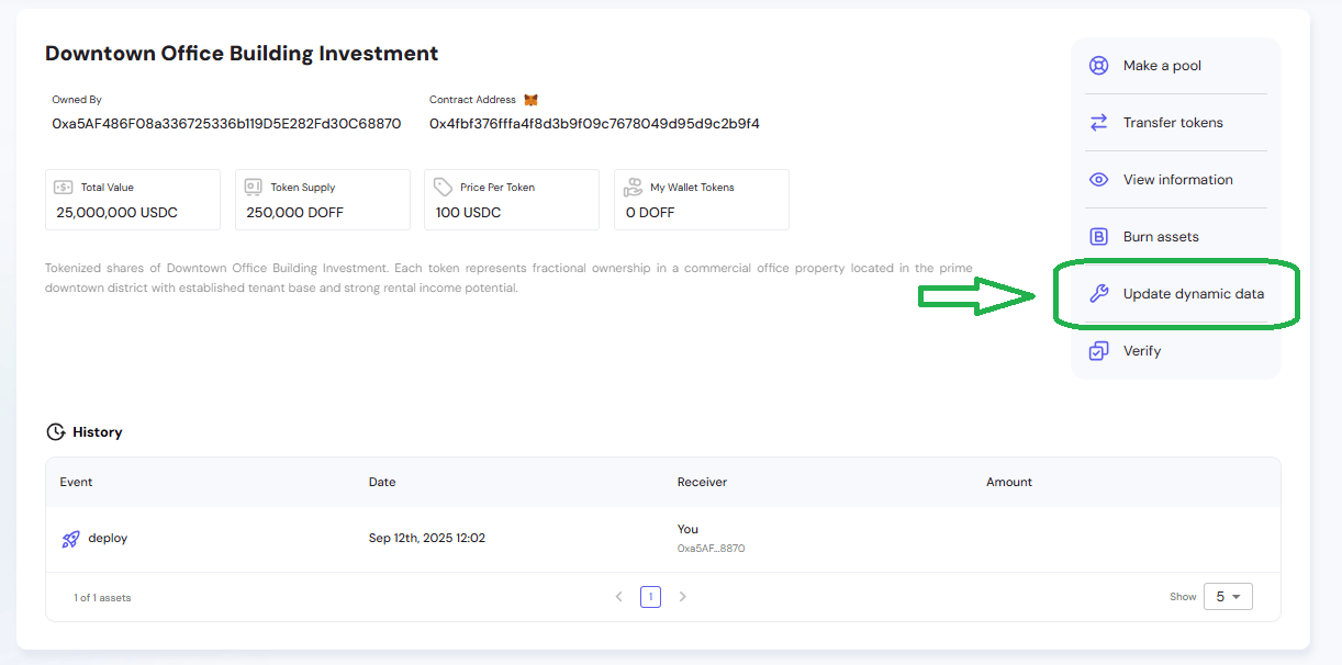 Update Dynamic Data Details Page