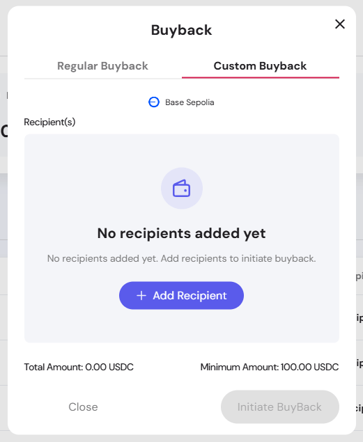 Custom Buyback Empty