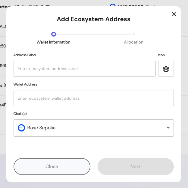 Add Ecosystem Wallet